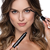 Woman a holding Nanolash Legnth & Curl Mascara